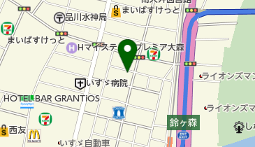 洋食入舟の地図画像