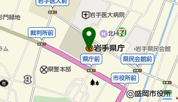 岩手県庁舎 けんちょう食堂の地図画像