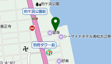 別府ホテルうみね 鉄板料理 つつじの地図画像