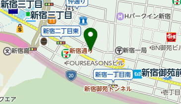 餃子の福包 新宿店の地図画像