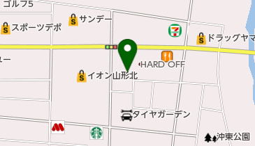 ハンズバーガー 山形北店の地図画像