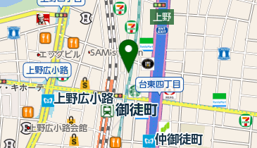 山家 御徒町店の地図画像