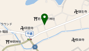 茶房華蔵の地図画像