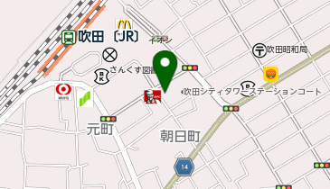 炭火串焼かじ山の地図画像