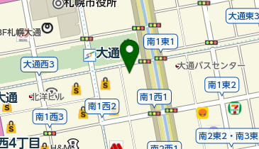 東京 五十番 (大通西1丁目店)の地図画像