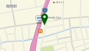 インド料理王様のカレーの地図画像