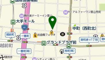 やきとりの名門 秋吉 総曲輪店の地図画像