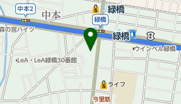 吉鳥 緑橋店の地図画像
