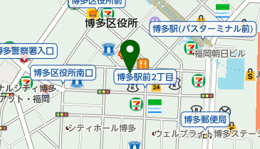 あめちゃん 博多店の地図画像
