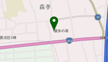 香流亭の地図画像