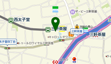 かしわや 三軒茶屋店の地図画像