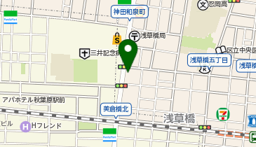 からあげ家 奥州いわい 秋葉原本店の地図画像