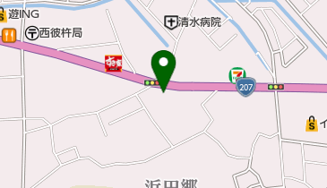 焼肉のはま一の地図画像