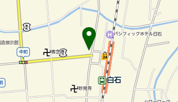 白石うーめん処 なかじま 駅前店の地図画像