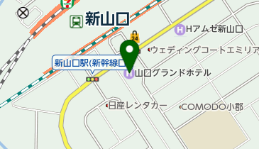 山口グランドホテル ロビーラウンジ「ティーラウンジ」の地図画像