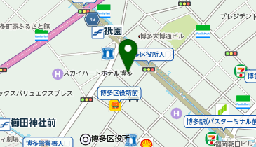 カフェ ベローチェ 博多大博通り店の地図画像
