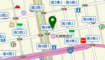 らく楽ていの地図画像