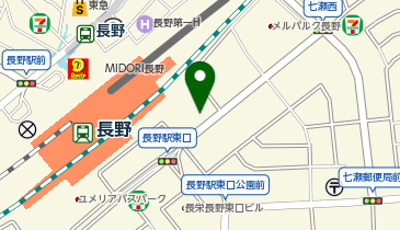 BECK&rsquo;S COFFEE SHOP 長野店の地図画像