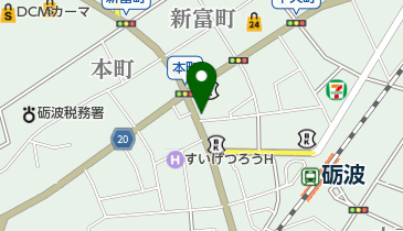 つた飯店の地図画像