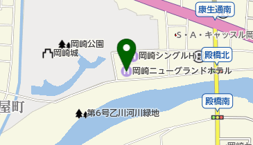 OKAZAKI NEW GRAND HOTEL 料亭 おとがわの地図画像