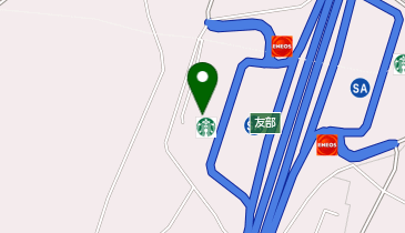 常磐自動車道 友部SA 下り 炙り焼 丼 どんの地図画像