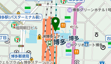 ピザレボ 博多阪急店の地図画像