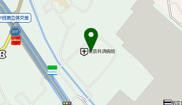 カフェ コア 東京共済病院の地図画像