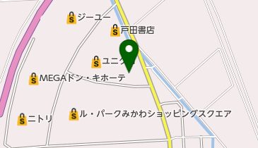 産直みかわの地図画像