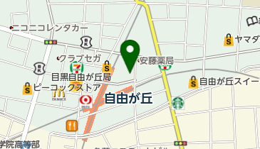 四文屋 自由が丘店の地図画像