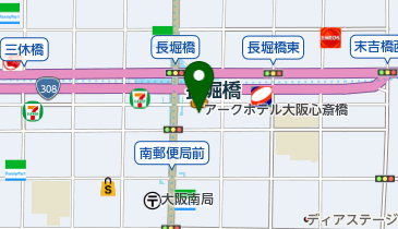 アークホテル大阪心斎橋 ティーラウンジ「グレース」の地図画像