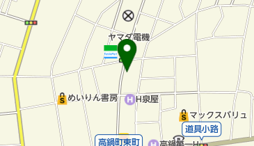 餃子のくろぎの地図画像