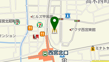 珈琲館 アクタ西宮北口店の地図画像