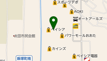 B:pizza おおたモール店の地図画像