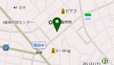 珈琲元年 清須店の地図画像