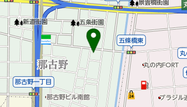 喫茶 まつばの地図画像