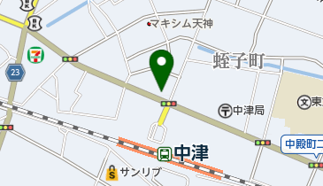 餃子屋 油の地図画像