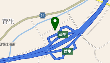 東北自動車道菅生PA 下り カフェ・サンドイッチ CAFE BY CIRCLEの地図画像