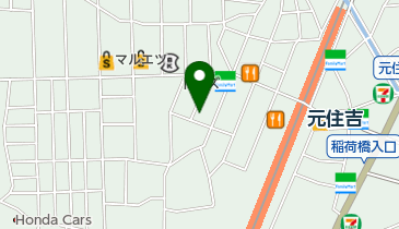 水谷珈琲 元住吉店の地図画像