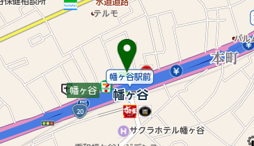 串かつ名代の地図画像