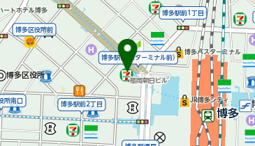 大地のうどん 博多駅ちかてんの地図画像