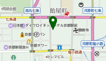 美味肉ダイニング ご馳家 京都駅前店の地図画像