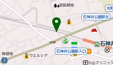元町珈琲 石神井公園の離れの地図画像