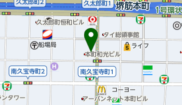 ポポラマーマ 堺筋本町店の地図画像