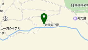 湯野浜温泉 龍の湯 お餅カフェ 田和楽の地図画像