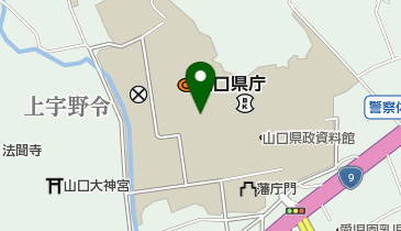 山口県職員会館 食堂の地図画像