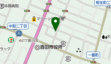 炭火割烹てつの地図画像