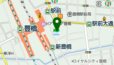 豊亭食堂の地図画像