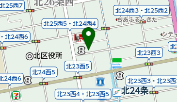 蕎麦鳥 北24条店の地図画像