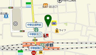 にぎにぎ 一 中野本館の地図画像