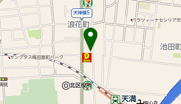 天満酒蔵の地図画像
